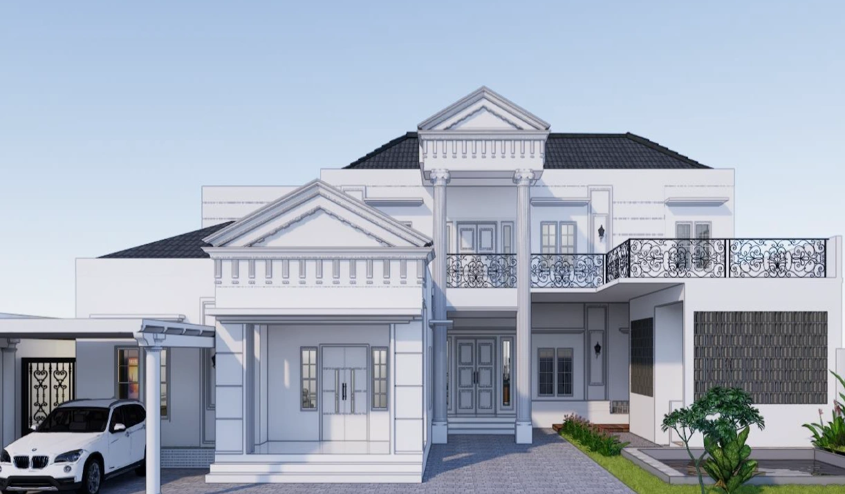 Proyek Pembangunan Rumah Klasik Modern Serang 2