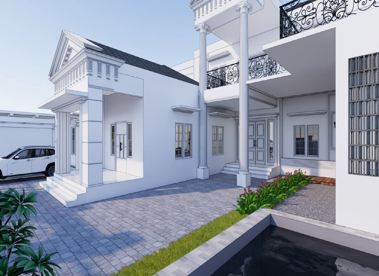 Proyek Pembangunan Rumah Klasik Modern Serang